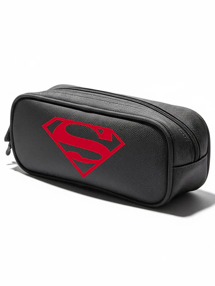 Estuche Logo Super-Man Héroe Negro Grafimax 1