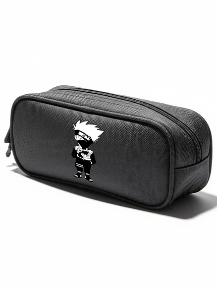 Estuche Cierre Naruto Kakashi Chibi Anime Negro Grafimax 1