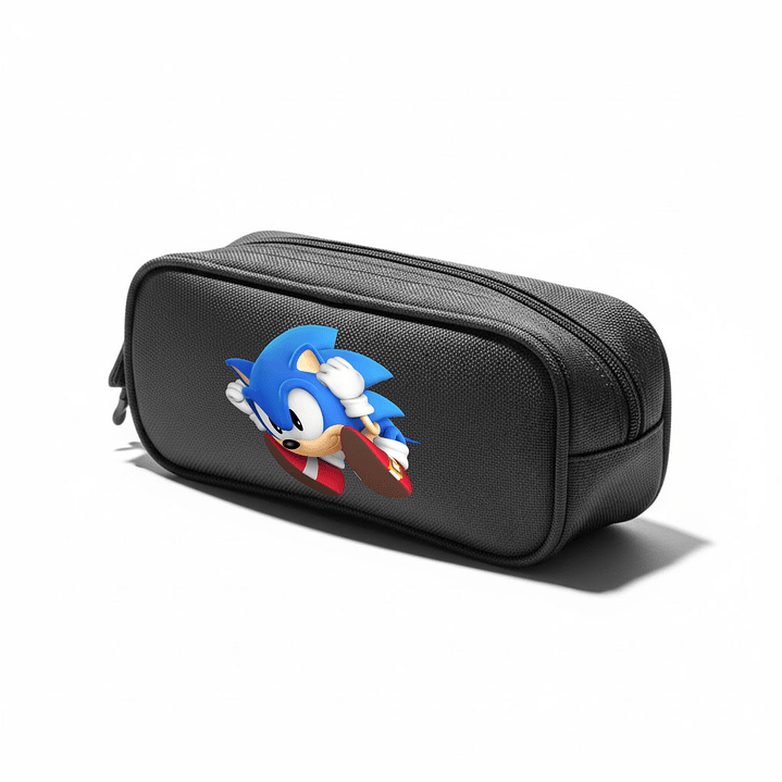 Estuche Sonic The Hedgehog Roll Videojuegos Negro Grafimax 1