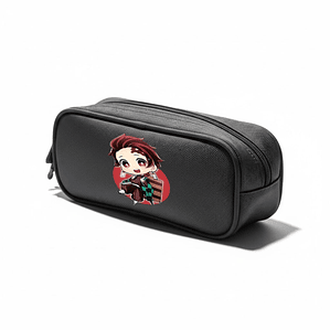 Estuche Cierre Tanjiro Chibi Anime Kimetsu Negro Grafimax