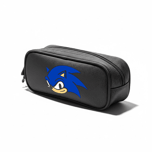Estuche Negro Sonic The Hedgehog Escolar Colegio Grafimax