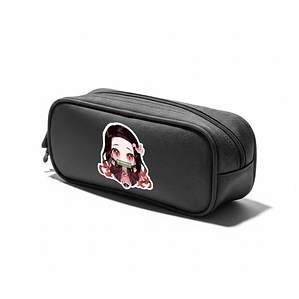 Estuche Cierre Nezuko Kamado Kimetsu No Yaiba Negro Grafimax