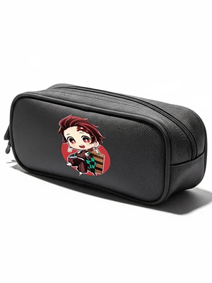 Estuche Tanjiro Chibi Demon Slayer Negro - Grafimax
