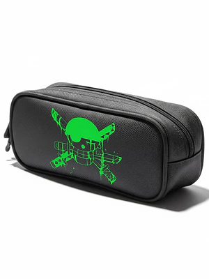 Estuche Roronoa Zoro Calavera Anime Negro - Grafimax