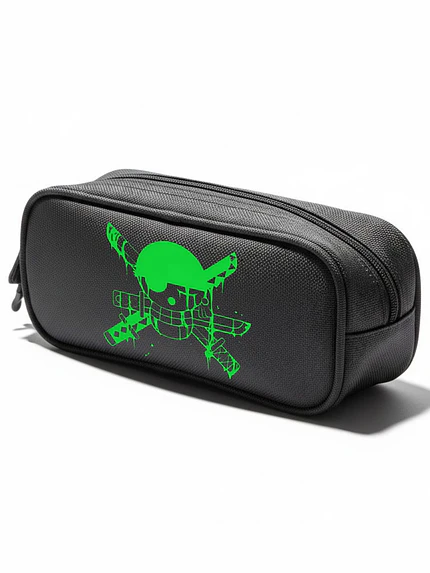 Estuche Roronoa Zoro Calavera Anime Negro - Grafimax 1