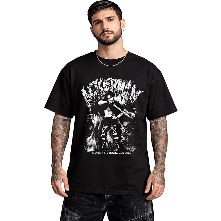 Polera Levi Ackerman Shingeki No Kyojin Diseños Dtf Grafimax 1