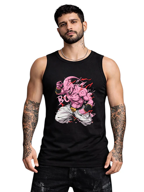 Polera Sin Mangas Dragon Ball Majin Boo Dtf Grafimax 2