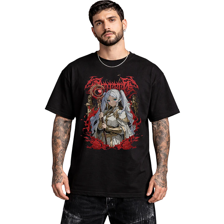 Polera Sousou No Frieren Anime Dtf Oversize Grafimax 2