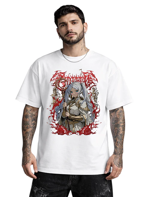 Polera Sousou No Frieren Anime Dtf Oversize Grafimax 1