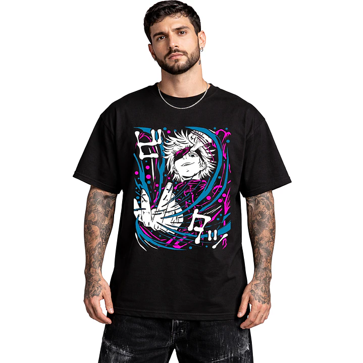 Polera Satoru Gojo Jujutsu Kaisen Diseños Anime Dtf Grafimax 4