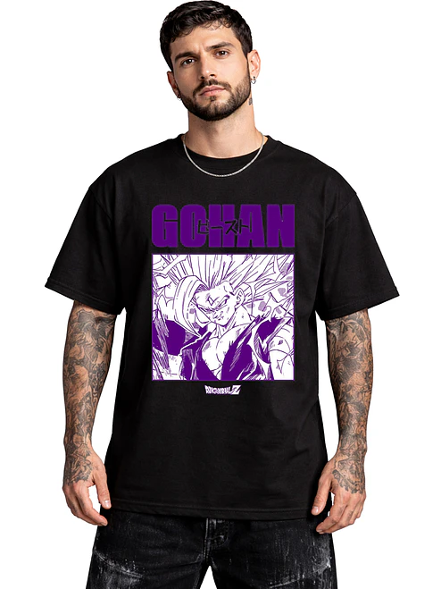 Polera Son Gohan Dragon Ball Z Anime Dtf Oversize Grafimax 3