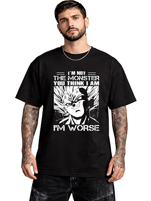 Polera Im Not That Monster Im Worse Dbz Anime Dtf Grafimax