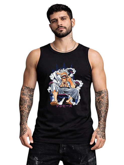 Polera Sin Mangas One Piece Luffy Gear 5 Anime Dtf Grafimax 2