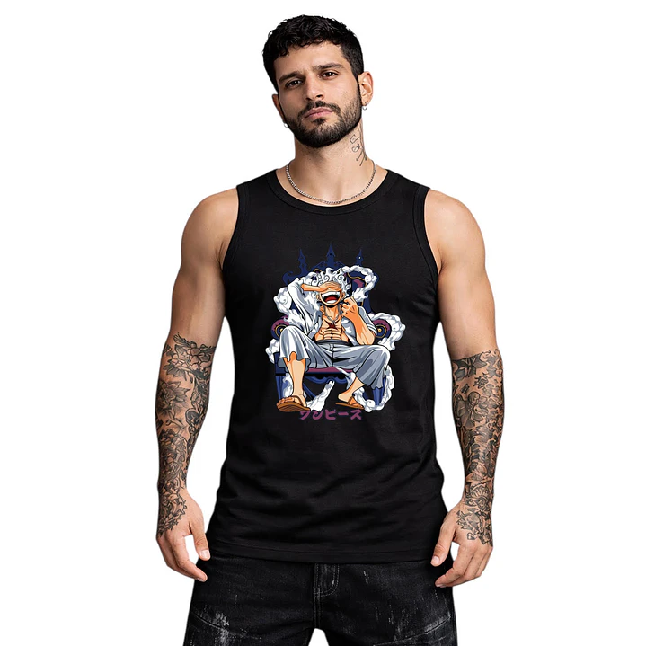 Polera Sin Mangas One Piece Luffy Gear 5 Anime Dtf Grafimax 2