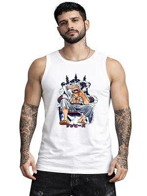 Polera Sin Mangas One Piece Luffy Gear 5 Anime Dtf Grafimax