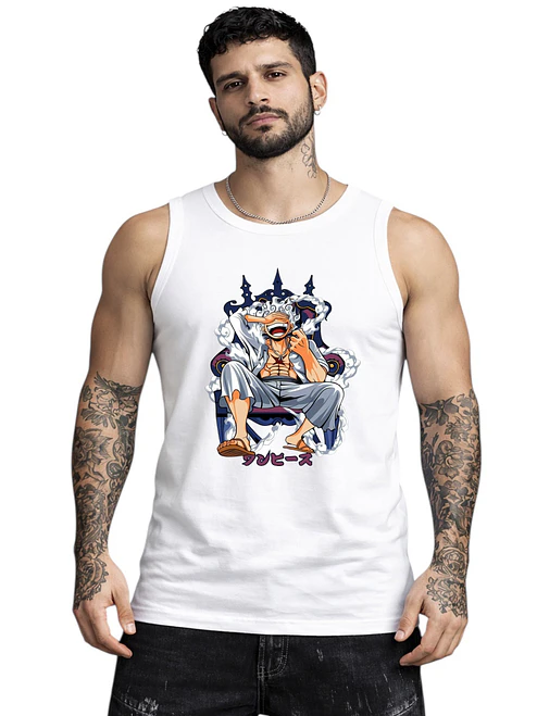 Polera Sin Mangas One Piece Luffy Gear 5 Anime Dtf Grafimax 1