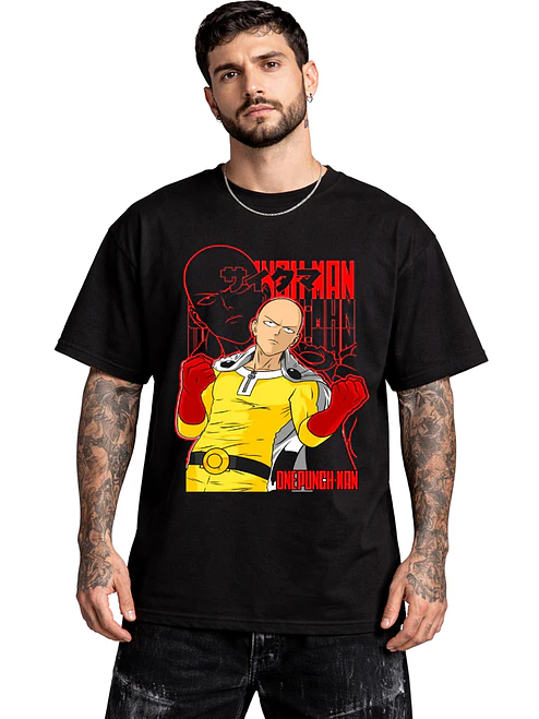 Polera One Punch Man Saitama Anime Dtf Grafimax 3