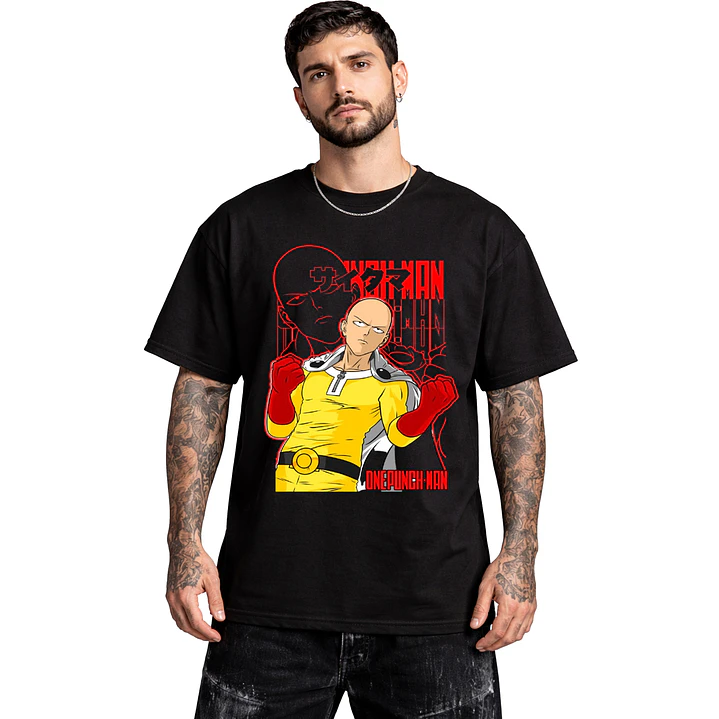 Polera One Punch Man Saitama Anime Dtf Grafimax 3