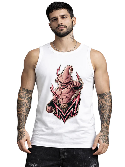 Polera Sin Mangas Kid Buu Dragon Ball Anime Dtf Grafimax 1