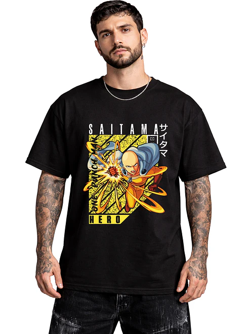 Polera One Punch Man Saitama Hero Anime Dtf Grafimax 1