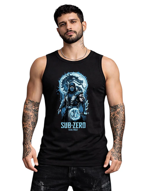 Polera Sin Mangas Sub Zero Videojuegos Dtf Grafimax 2