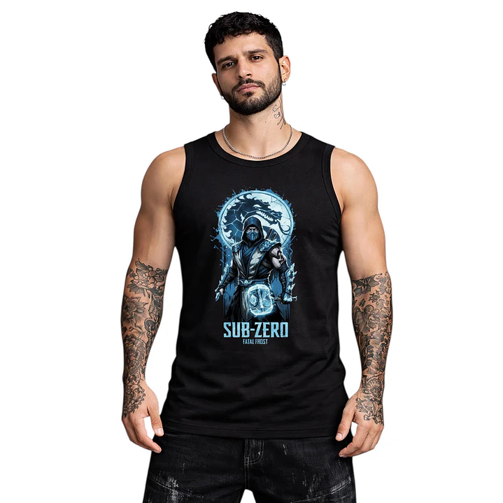 Polera Sin Mangas Sub Zero Videojuegos Dtf Grafimax 2