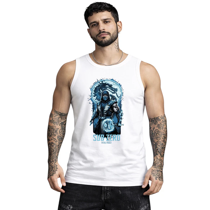 Polera Sin Mangas Sub Zero Videojuegos Dtf Grafimax 1
