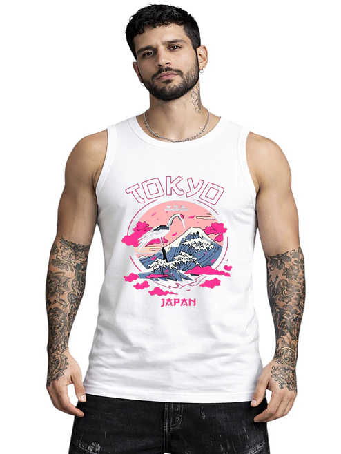 Polera Sin Mangas Tokyo Japan Dtf Grafimax 1