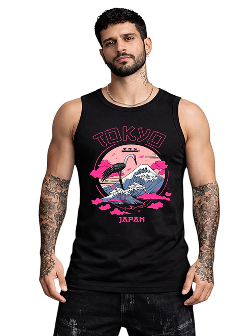 Polera Sin Mangas Tokyo Japan Dtf Grafimax 2