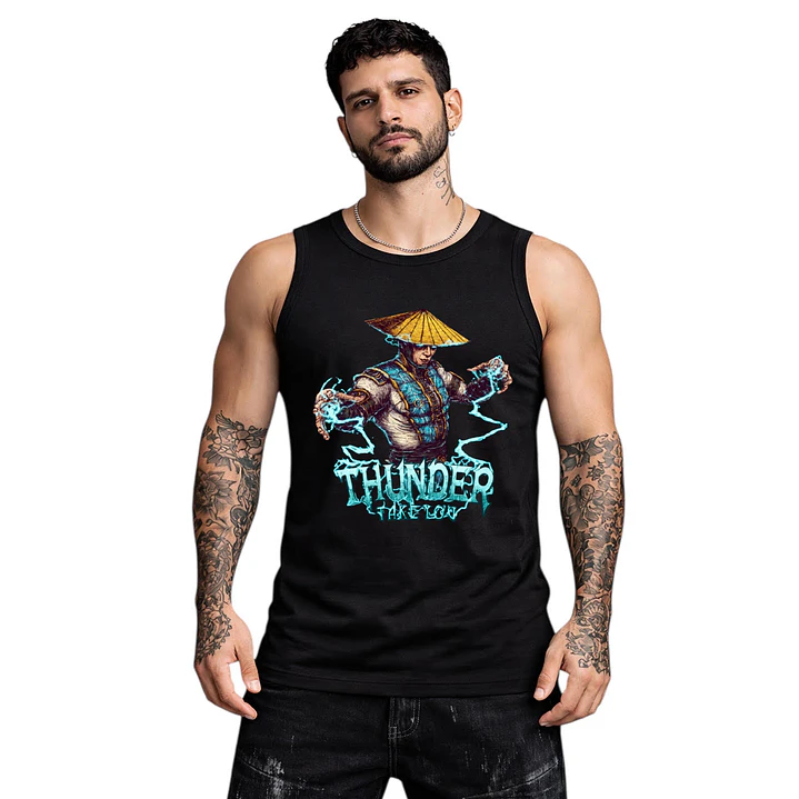 Polera Sin Mangas Raiden Thunder Mortal Kombat Dtf Grafimax 2