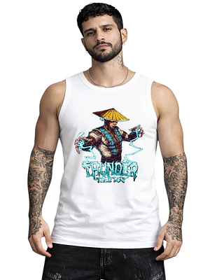 Polera Sin Mangas Raiden Thunder Mortal Kombat Dtf Grafimax