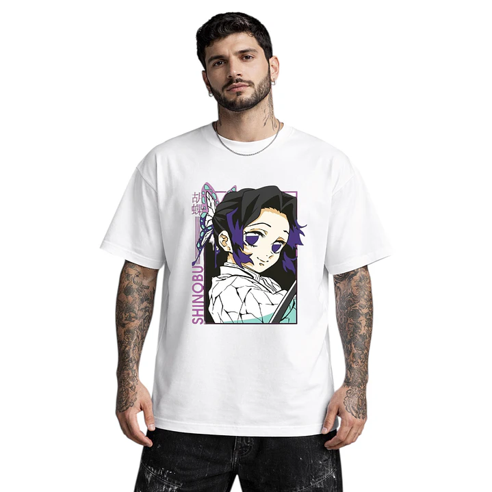 Polera Shinobu Kocho Kimetsu Demon Slayer Anime Dtf Grafimax 1