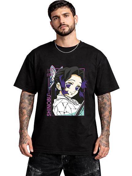 Polera Shinobu Kocho Kimetsu Demon Slayer Anime Dtf Grafimax 3
