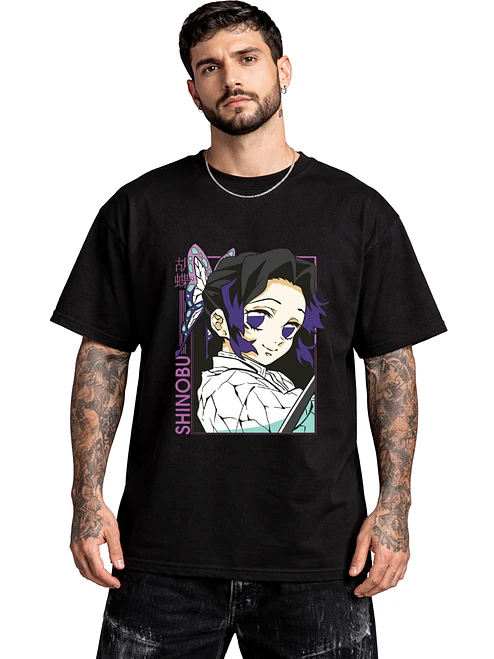 Polera Shinobu Kocho Kimetsu Demon Slayer Anime Dtf Grafimax 3
