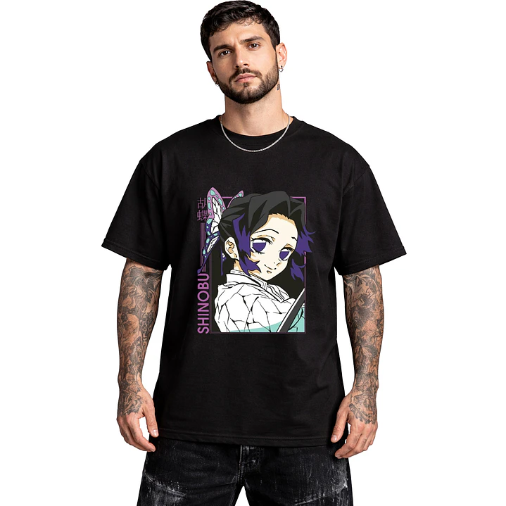 Polera Shinobu Kocho Kimetsu Demon Slayer Anime Dtf Grafimax 3