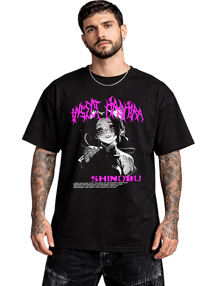Polera Shinobu Kocho Kimetsu No Yaiba Anime Dtf Grafimax 1
