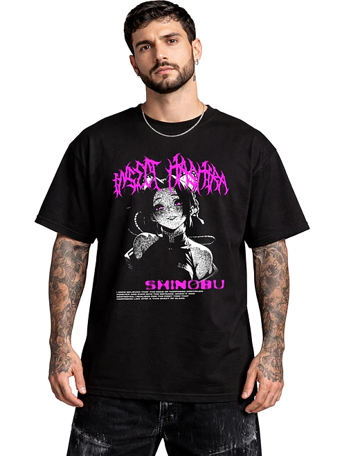 Polera Shinobu Kocho Kimetsu No Yaiba Anime Dtf Grafimax 1