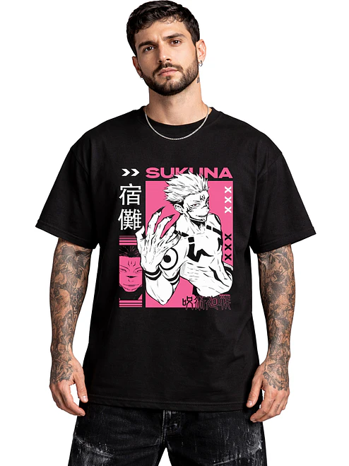 Polera Ryomen Sukuna Jujutsu Kaisen Anime Dtf Grafimax 1