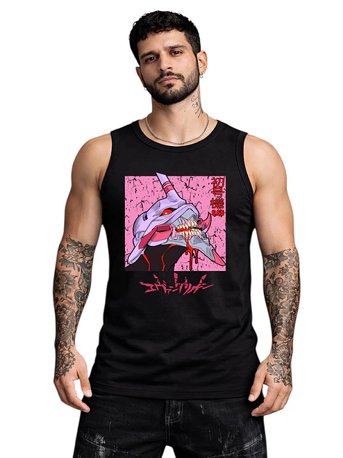 Polera Sin Mangas Eva 01 Anime Evangelion Dtf Grafimax 2