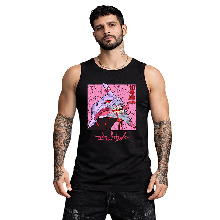 Polera Sin Mangas Eva 01 Anime Evangelion Dtf Grafimax 2
