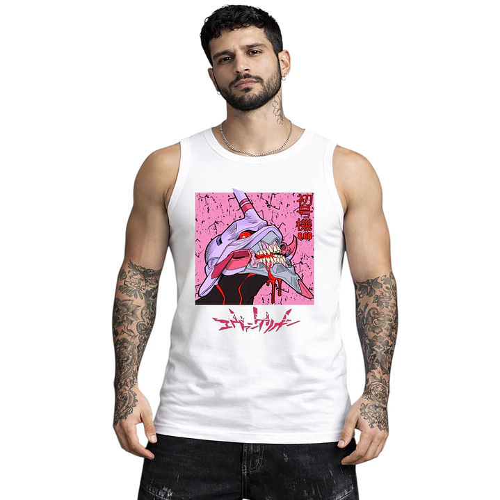 Polera Sin Mangas Eva 01 Anime Evangelion Dtf Grafimax 1