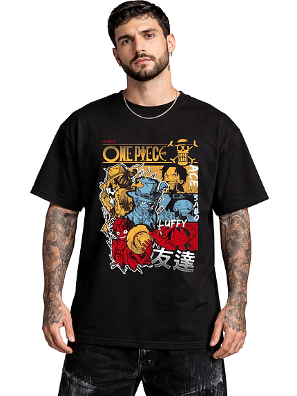 Polera One Piece Personajes Evolución Anime Dtf Grafimax 1