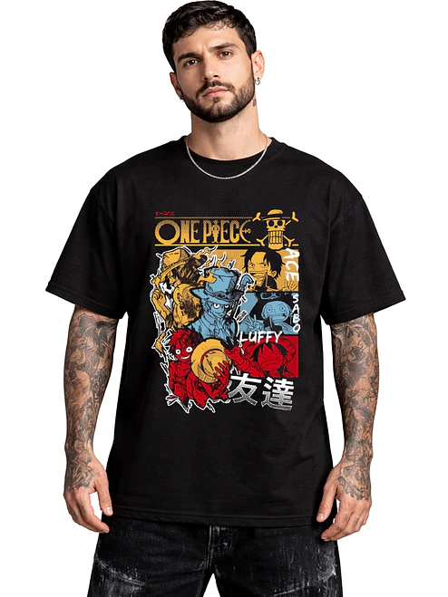 Polera One Piece Personajes Evolución Anime Dtf Grafimax 1