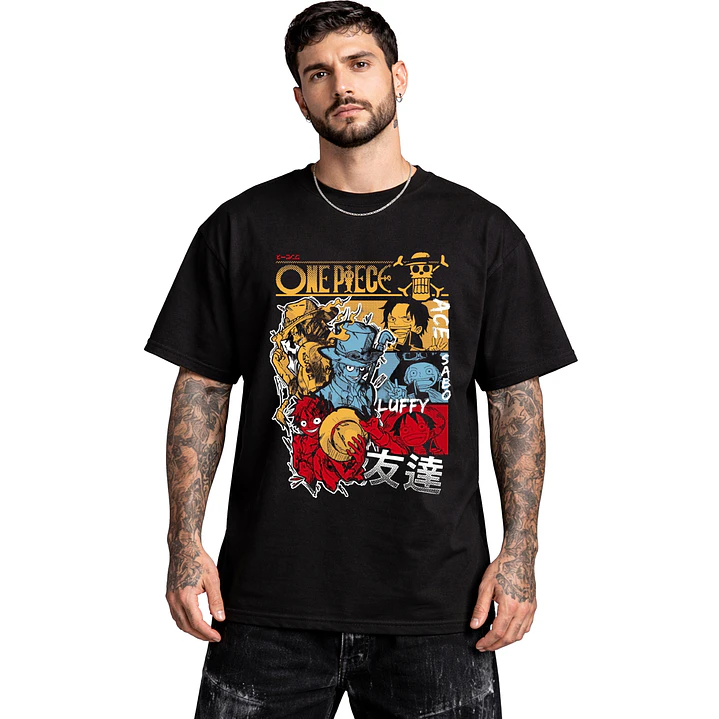 Polera One Piece Personajes Evolución Anime Dtf Grafimax 1