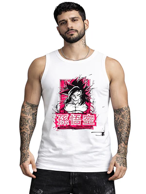 Polera Sin Mangas Son Goku Ssj4 Dragon Ball Dtf Grafimax