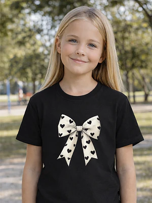 Polera Niña Lazo Coquette Cute Niñas Algodón Grafimax