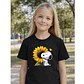 Polera Niña Snoopy Flor Cute Niñas Algodón Grafimax - Miniatura 1