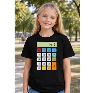 Polera Niña 67 Six Seven Meme Niñas Algodón Grafimax