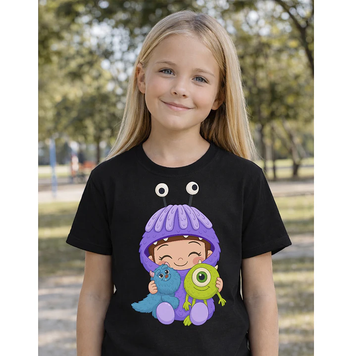 Polera Niña Monsters Inc. Boo Niñas Algodón Grafimax 1