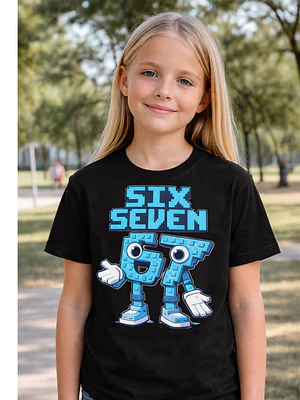 Polera Niña Six Seven 67 Meme Divertidas Niñas Grafimax